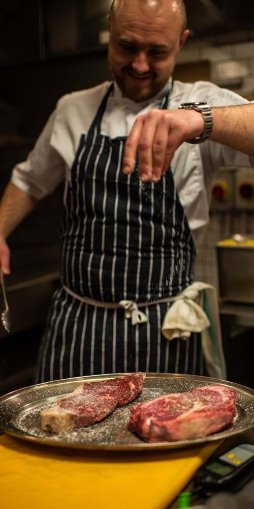 Chef At Zelman Meats Restaurant In London