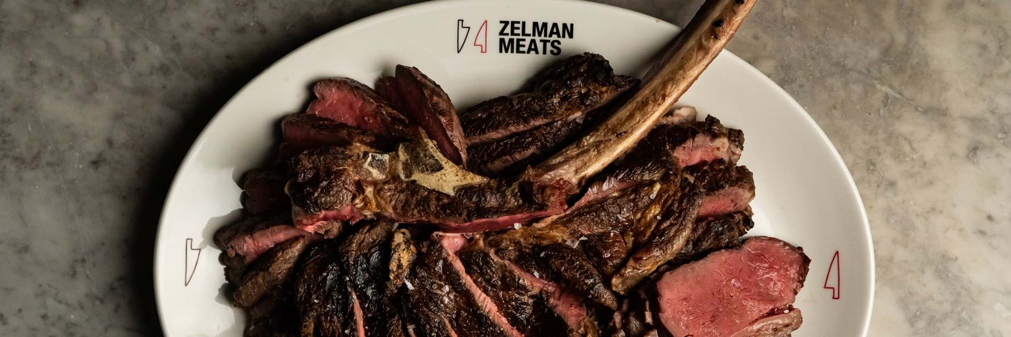 Large plate of meat at Zelman Meats restaurant in London